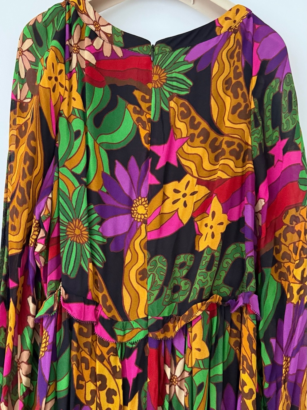 Farm Rio - Star Fruit Maxi Dress — tiered with gathered sleeve - Picture 8 of 10